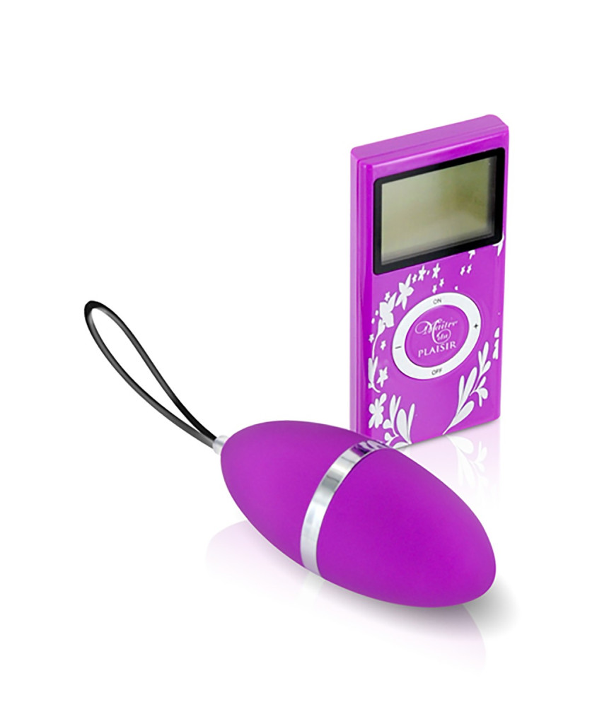 Oeuf vibrant violet 10 vitesses télécommande écran LCD - CC5720000050